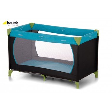 Hauck Dream n Play Travel Cot 120cm x 60cm-Water Blue