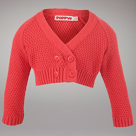 Poppy Bolero Cardigan, Red