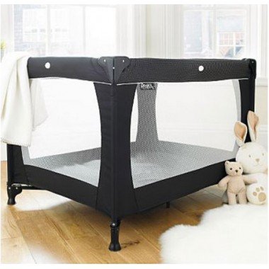 Red Kite Sleep Tight Travel Cot-Jet Black