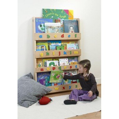Tidy Books Bookcase With Alphabet-Clear