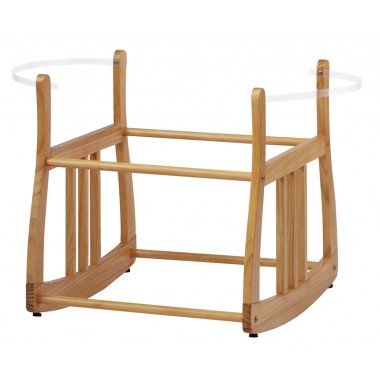 Kub Eco Rocking Moses Basket Stand-Natural